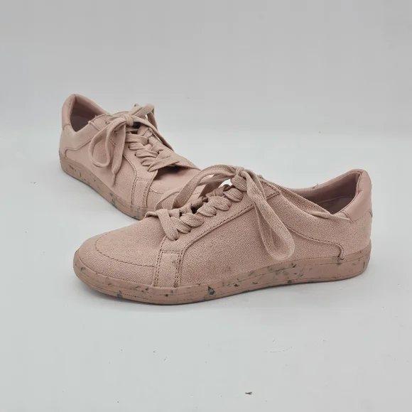 Treasure & Bond Women's Pink Coral Flecked Monroe Canvas Lace Up Sneaker Size 7 - Picture 4 of 12